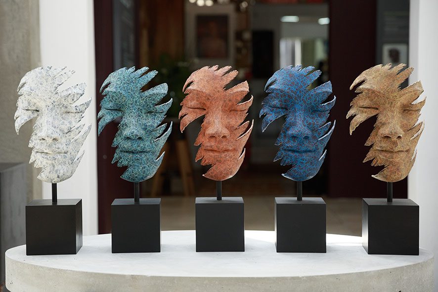 FACES SERIES II - FREE-STANDING Sculpture Art Anton Smit