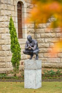 Crouching Man modern sculpture art