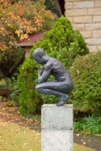 Crouching Man modern sculpture art