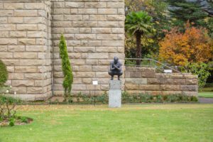Crouching Man modern sculpture art