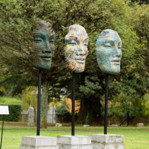 Faith and Faces Mask modern sculpture art