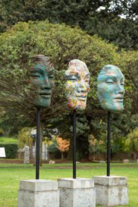 Faith and Faces Mask modern sculpture art